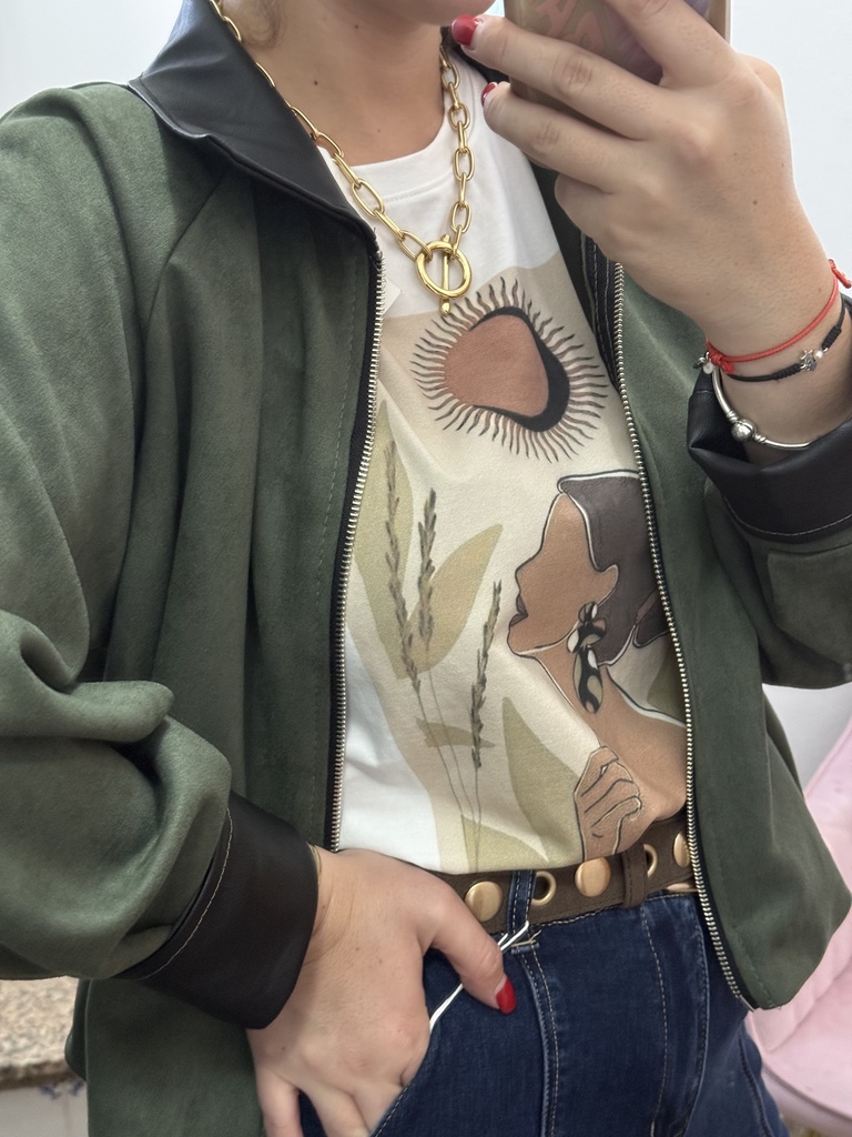 Chaqueta melocotón