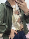 Chaqueta melocotón