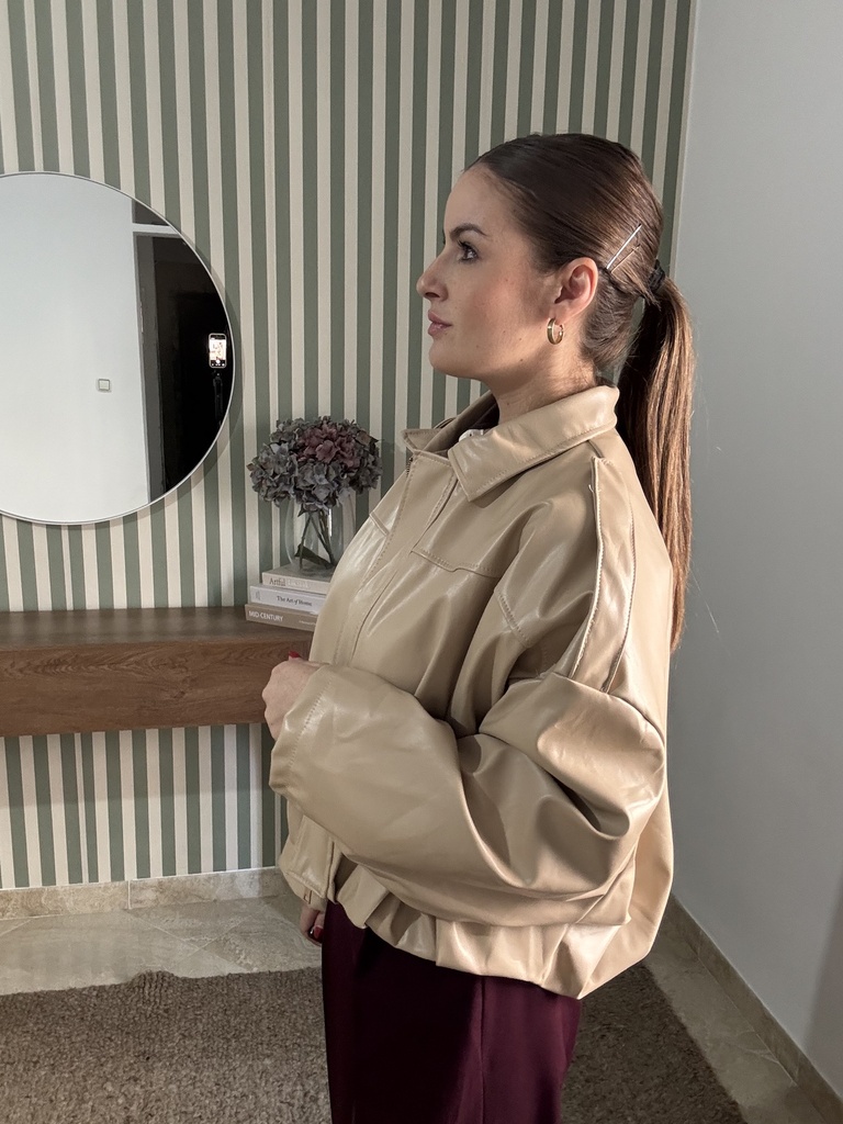 Chaqueta polipiel Carre