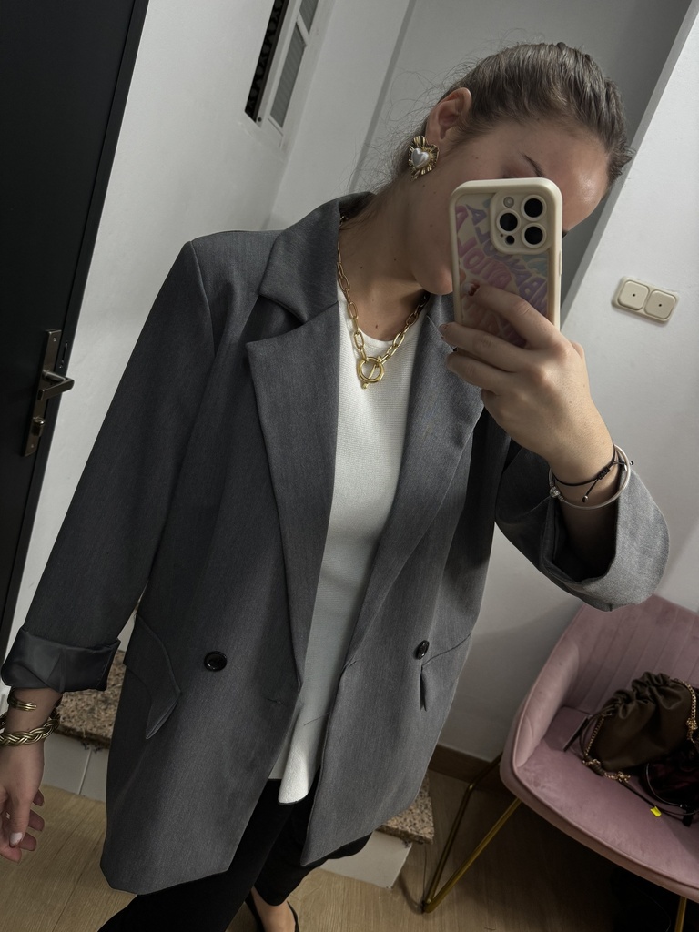 Blazer gris Maxi