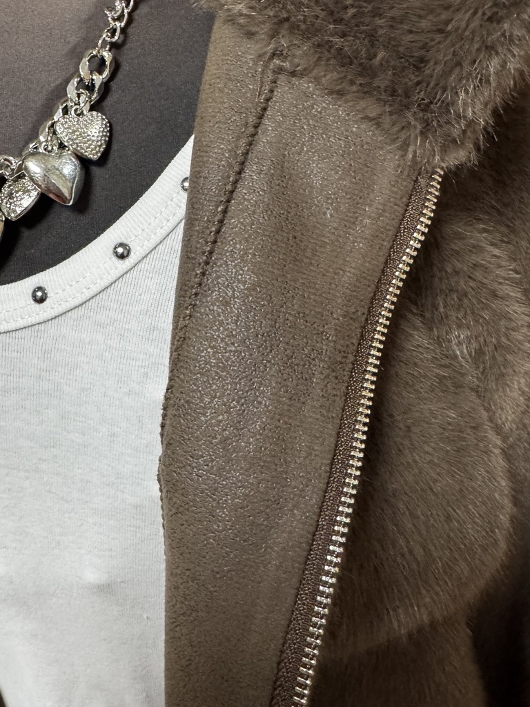 Chaquetón pelo reversible