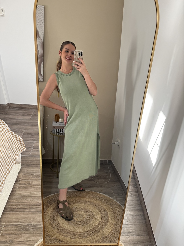 Vestido canalé