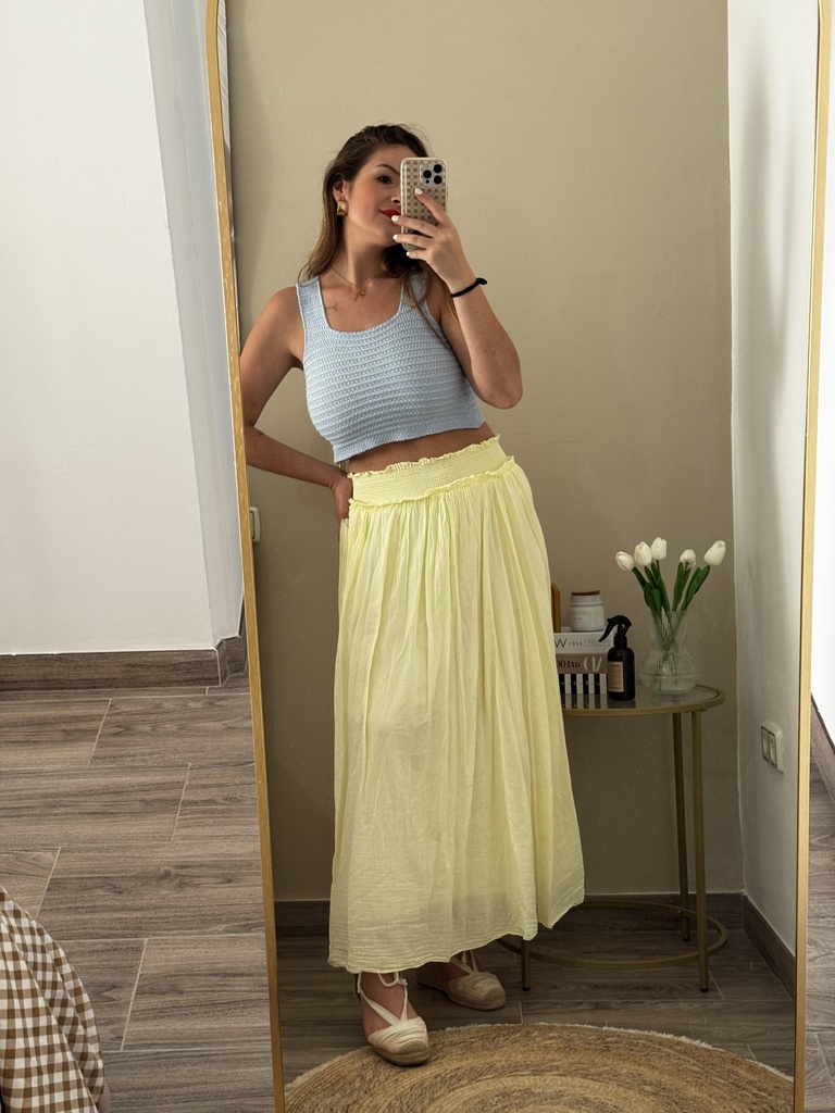 Falda Popelín