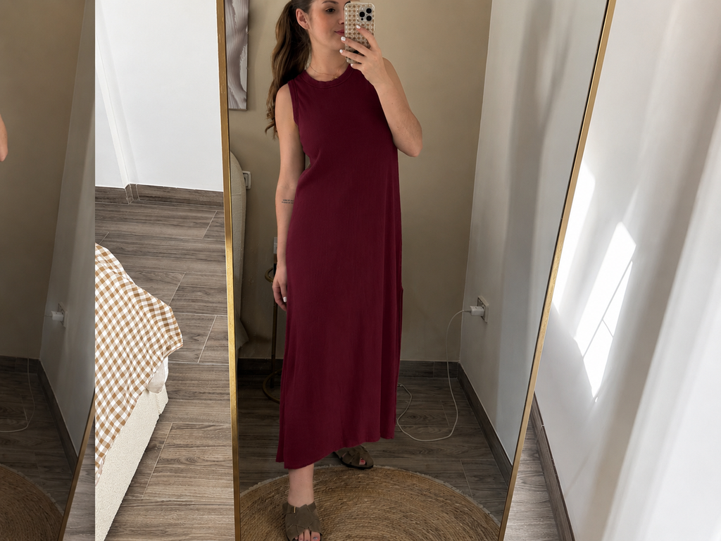 Vestido canalé