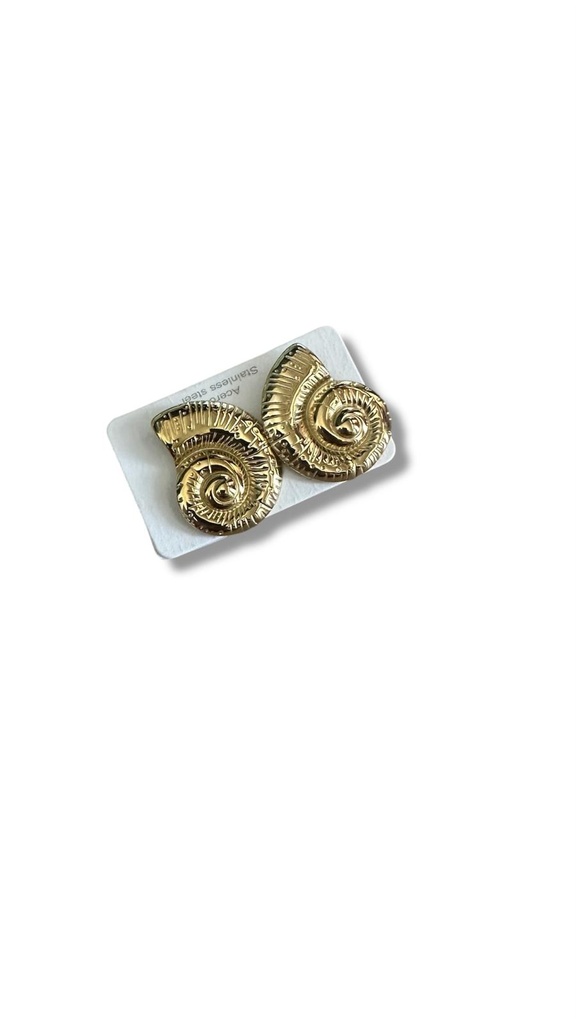 Pendientes caracolas marinas