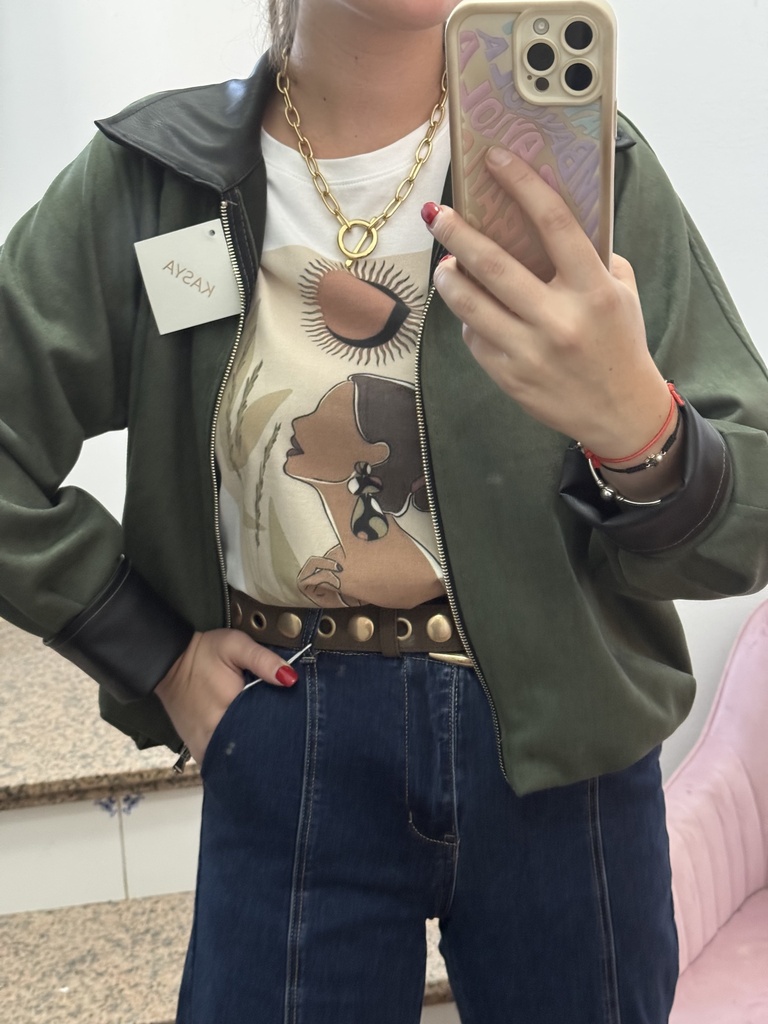 Chaqueta melocotón