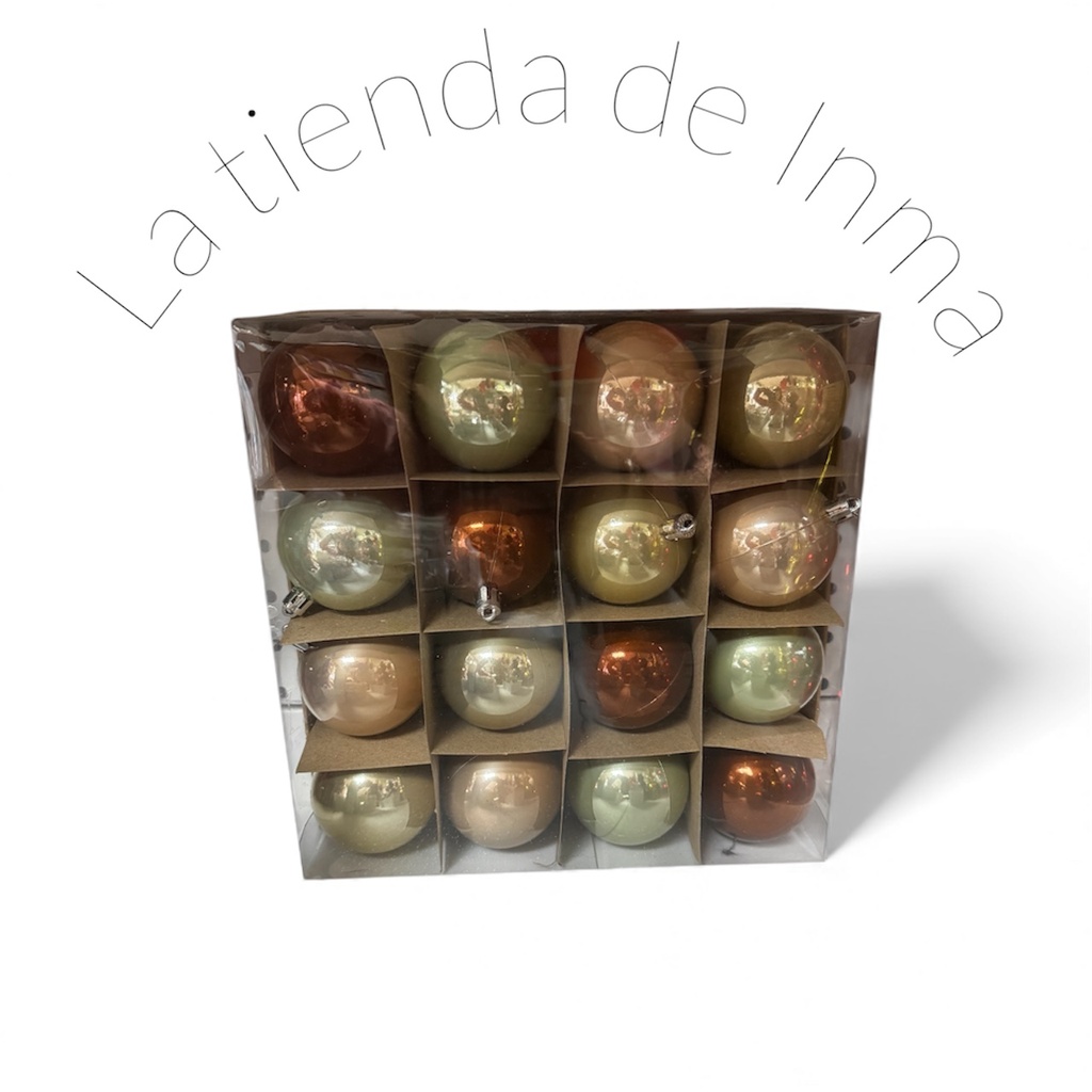 Bolas en tonos dorados