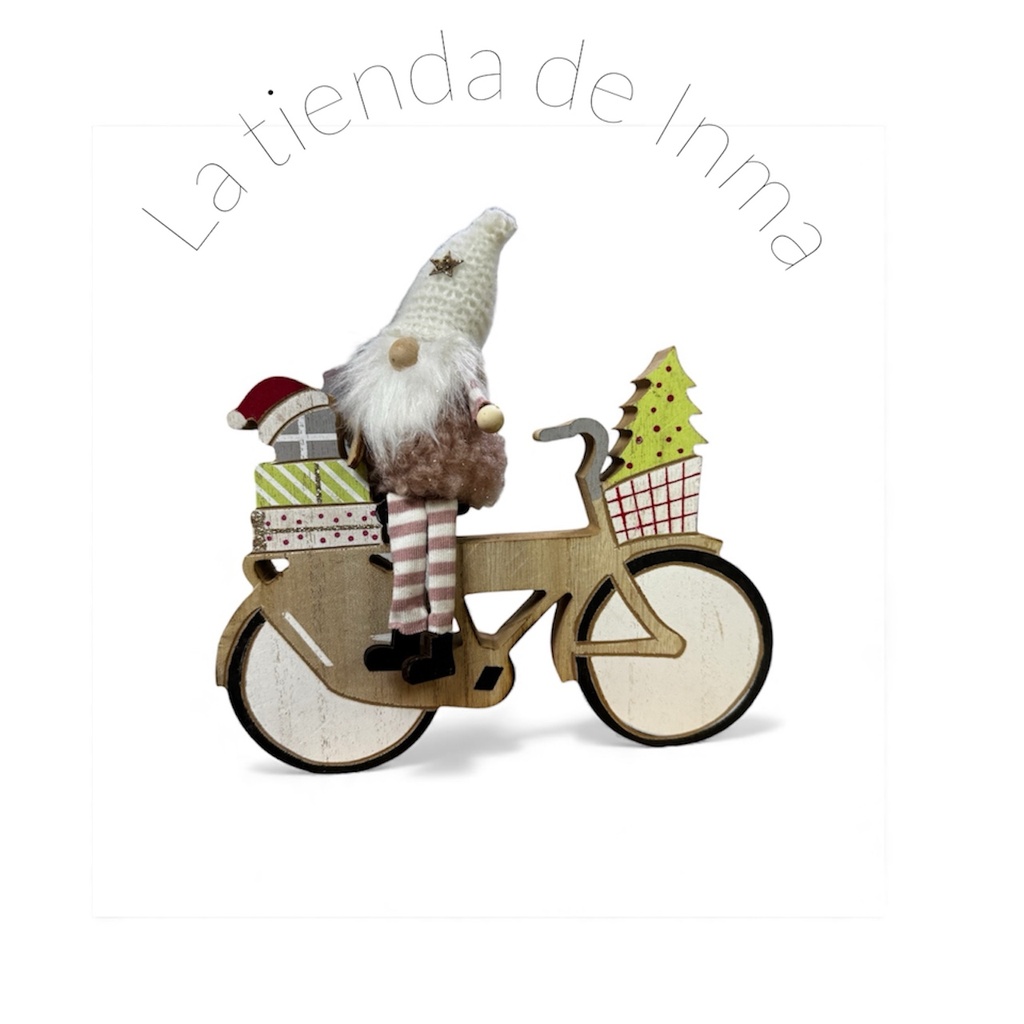 Bici navideña decorativa