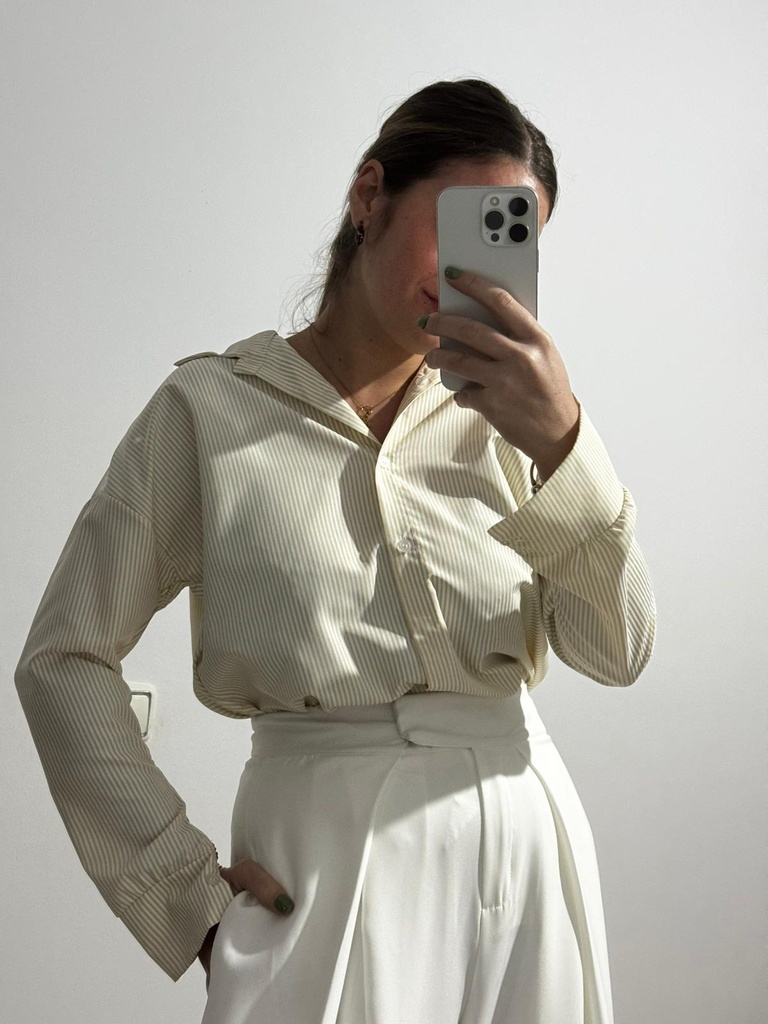 Camisa rayas AMARILLA