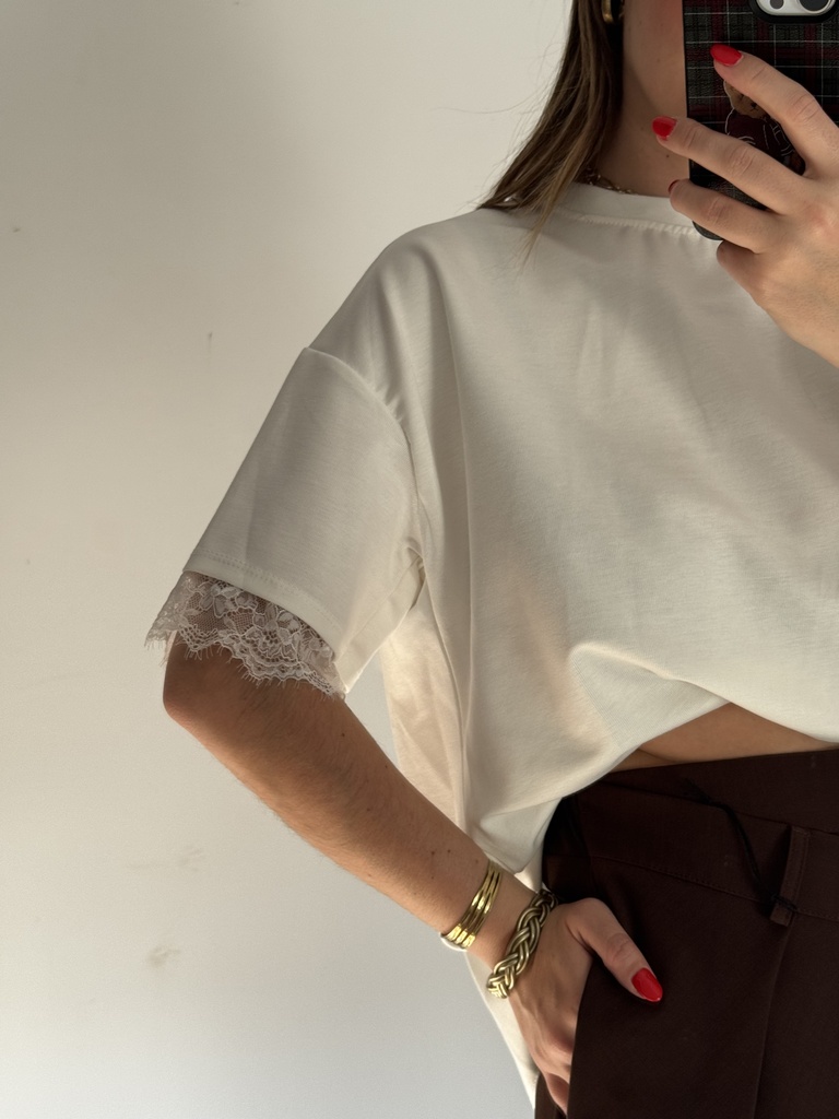 Camiseta encaje
