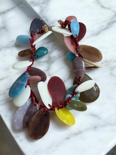 Collar piedras marinas