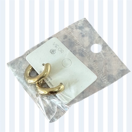 Pendientes aro dorado