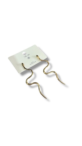 Pendientes veneno dorado