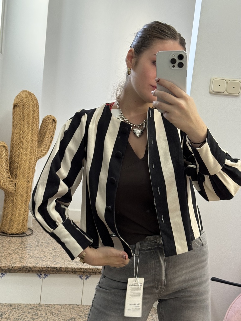 Chaqueta vaquera de  rayas Miércoles