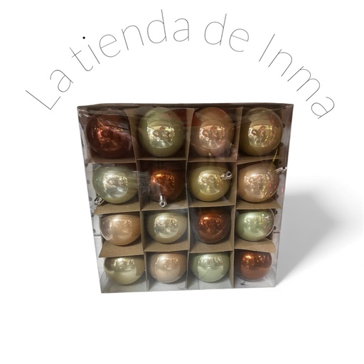 Bolas en tonos dorados