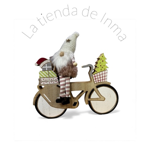 Bici navideña decorativa