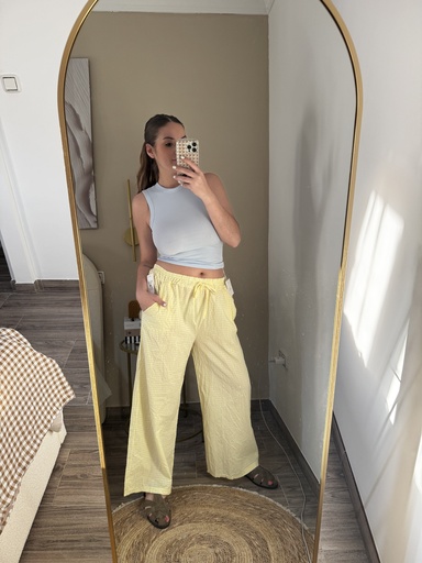 Vichy wide leg