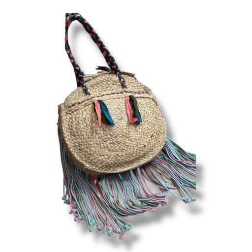 Bolso Flecos Rafia